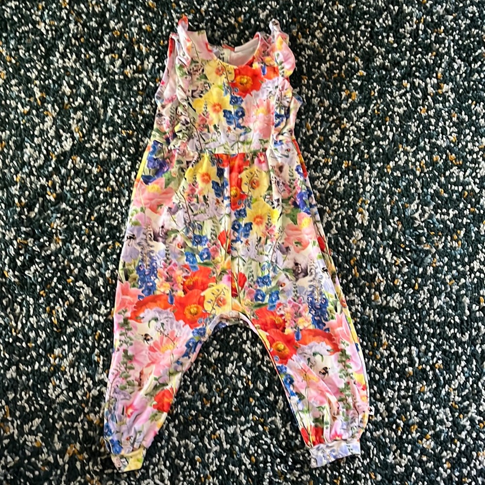 Molo Fallon Jumpsuit - Hide and Seek size 92 (18-24 months) organic cotton